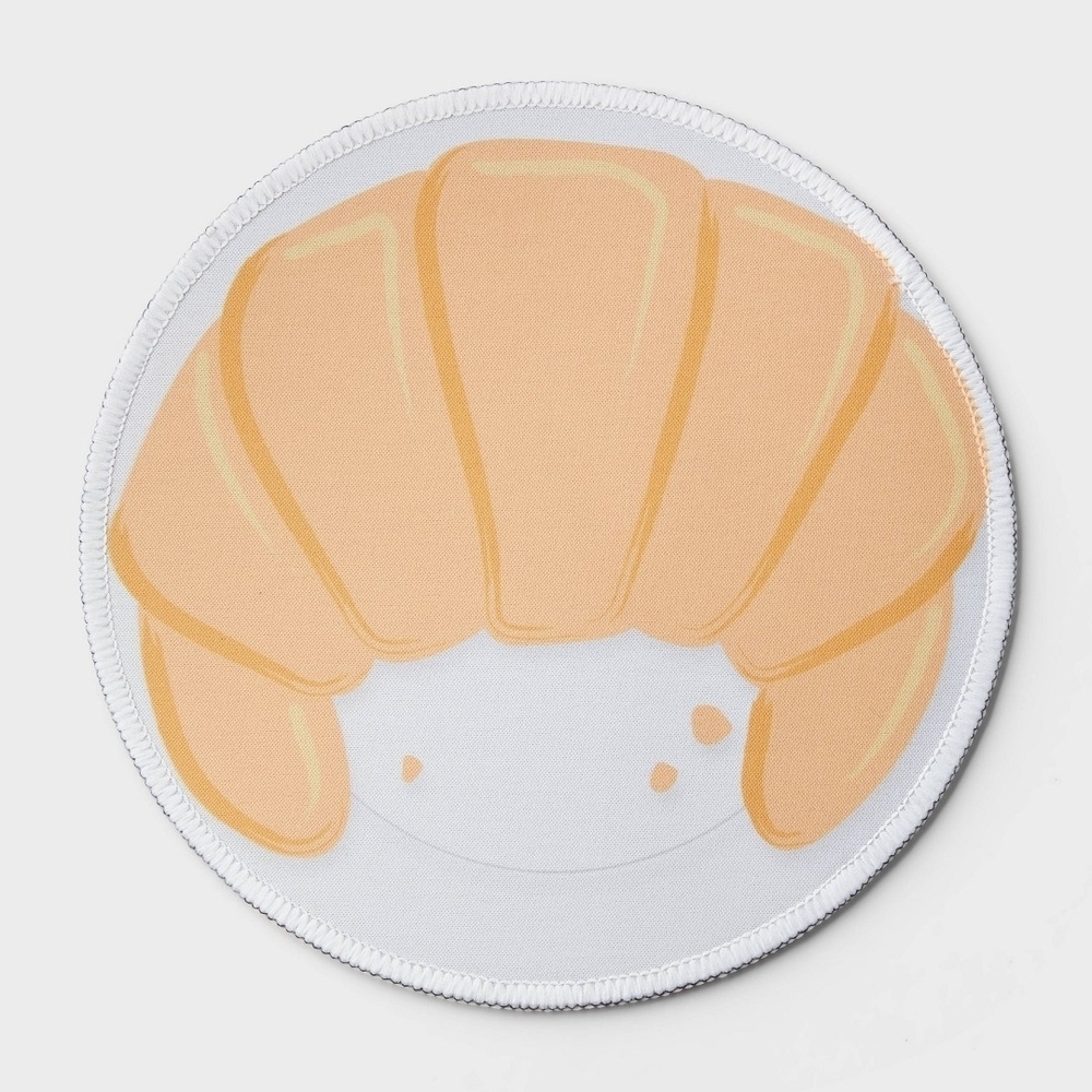 Croissant-Shaped Mouse Pad - Orange